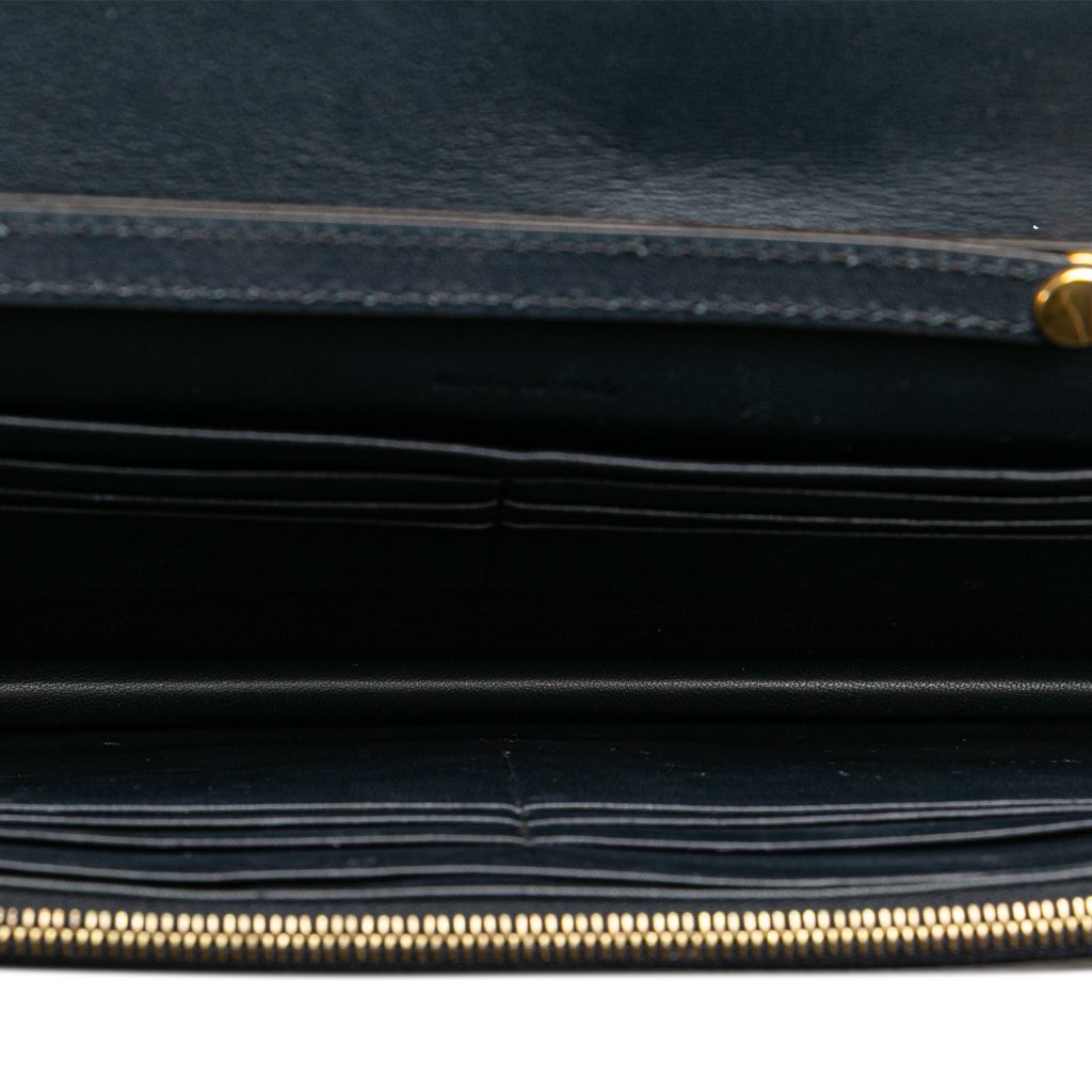 Celine Large Tricolor Leather Pocket Envelope Flap on Chain - 4