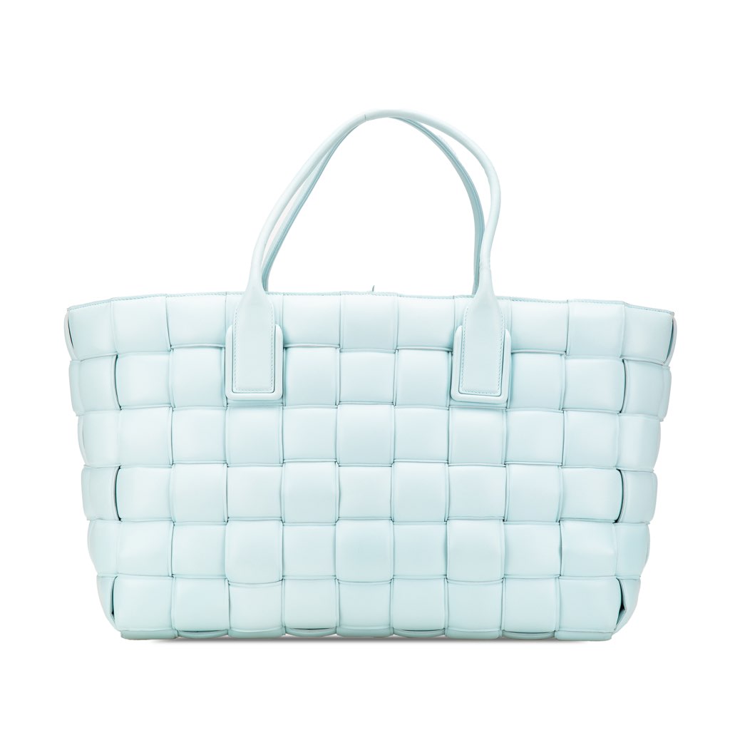 Bottega Veneta Large Lambskin Intreccio Padded Tote