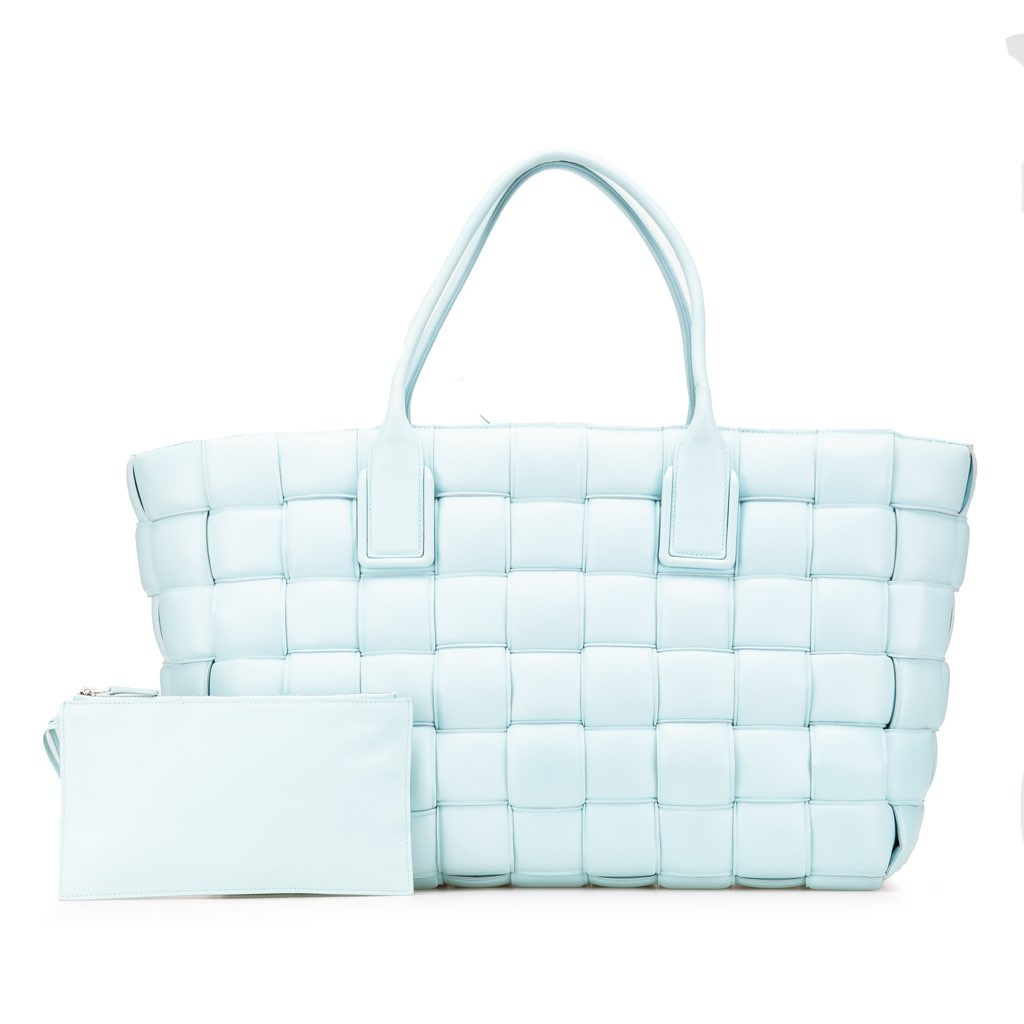 Bottega Veneta Large Lambskin Intreccio Padded Tote - Image 15