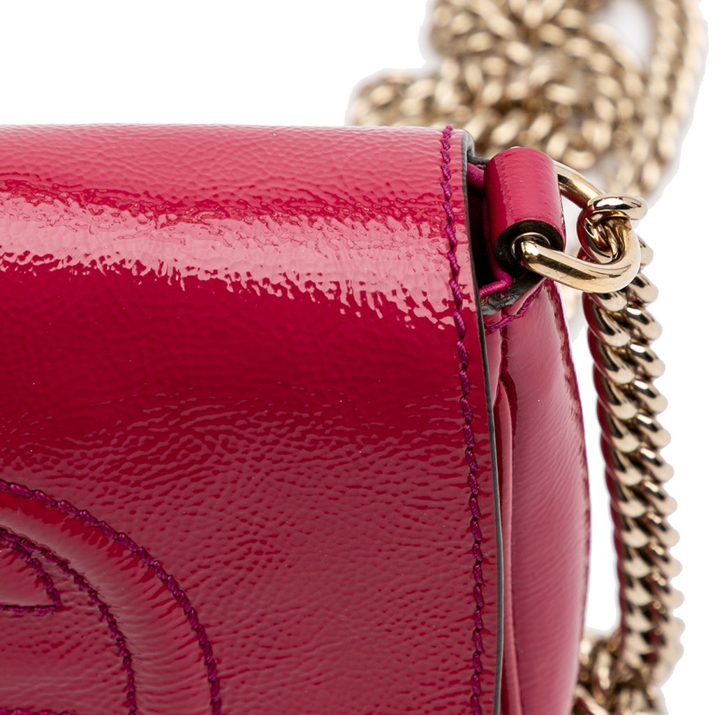 Gucci Small Patent Soho Chain Flap Crossbody - Detail 2