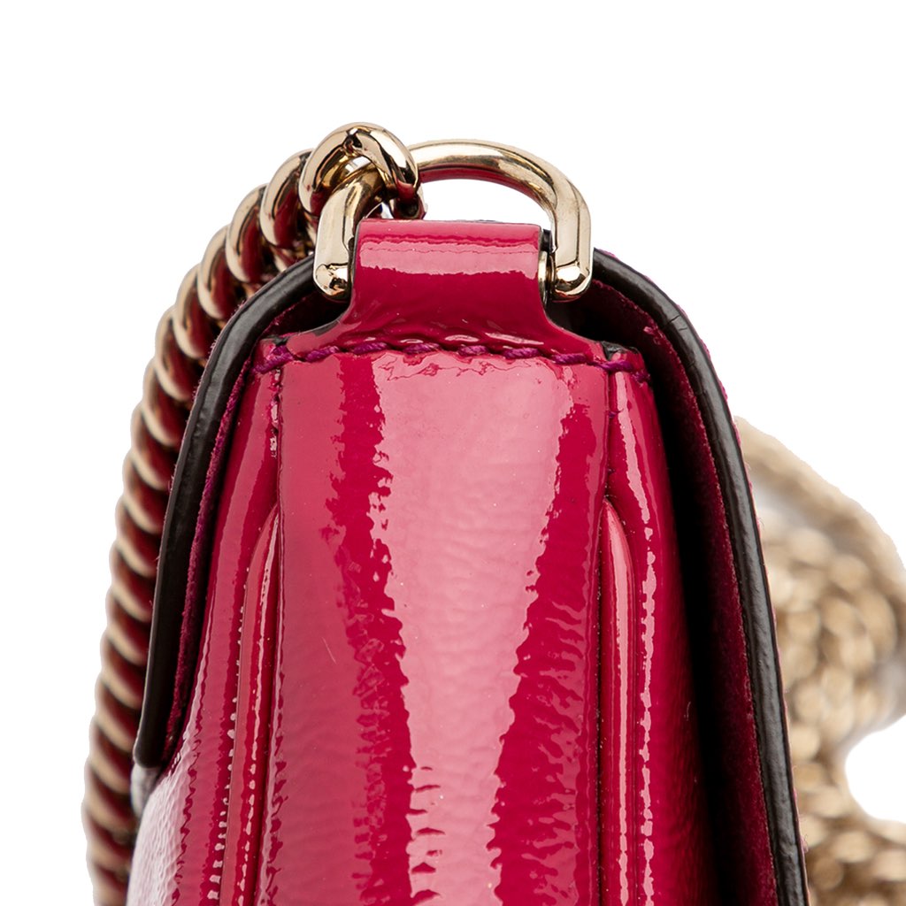 Gucci Small Patent Soho Chain Flap Crossbody - Image 11