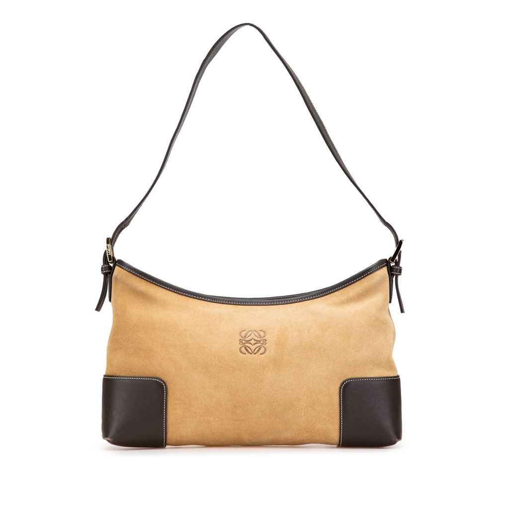 Loewe Suede Anagram Shoulder Bag