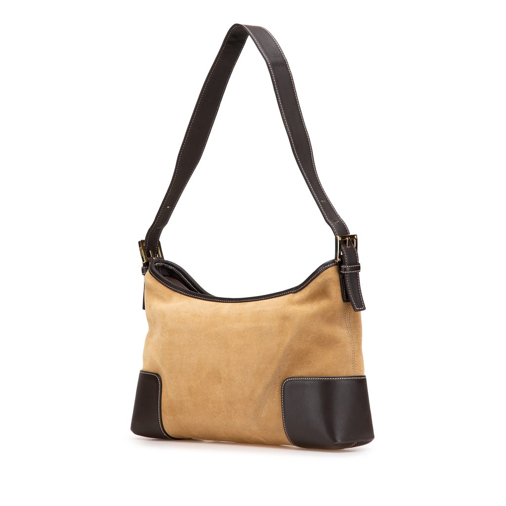 Loewe Suede Anagram Shoulder Bag - 2