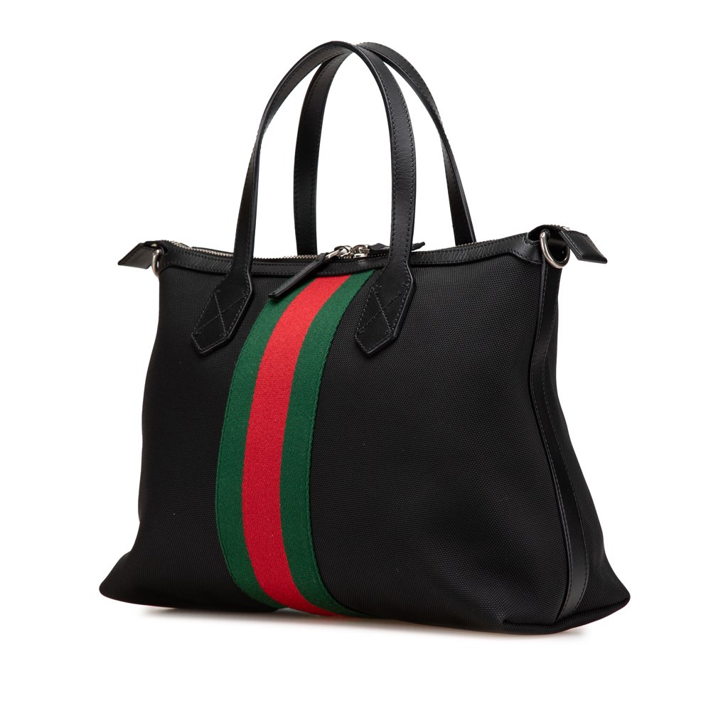 Gucci Techno Canvas Web Satchel - Back view
