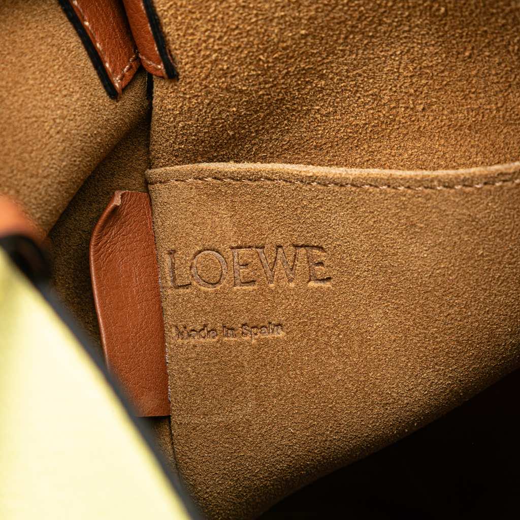 Loewe Bicolor Calfskin and Raffia Gate Bucket Bag - 5