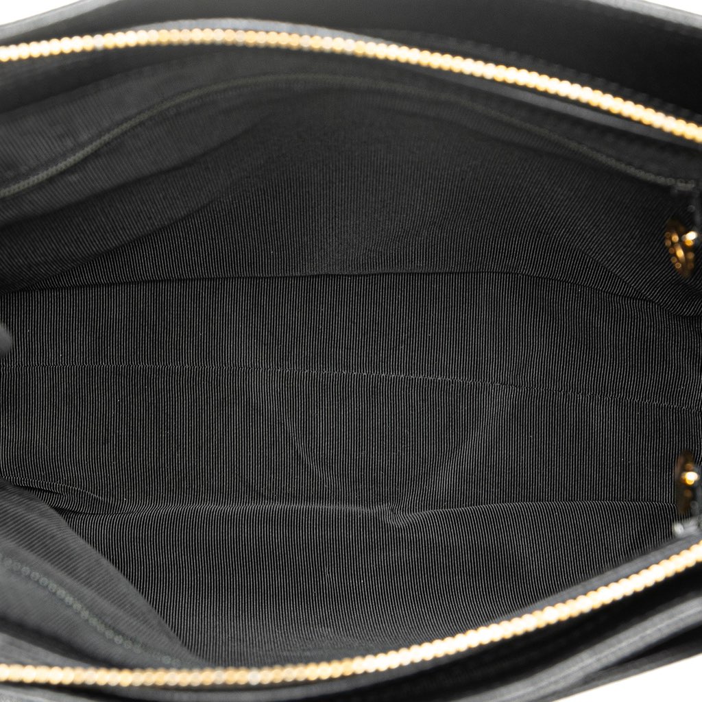 Chanel Embroidered Caviar Logo Shoulder Bag - 4