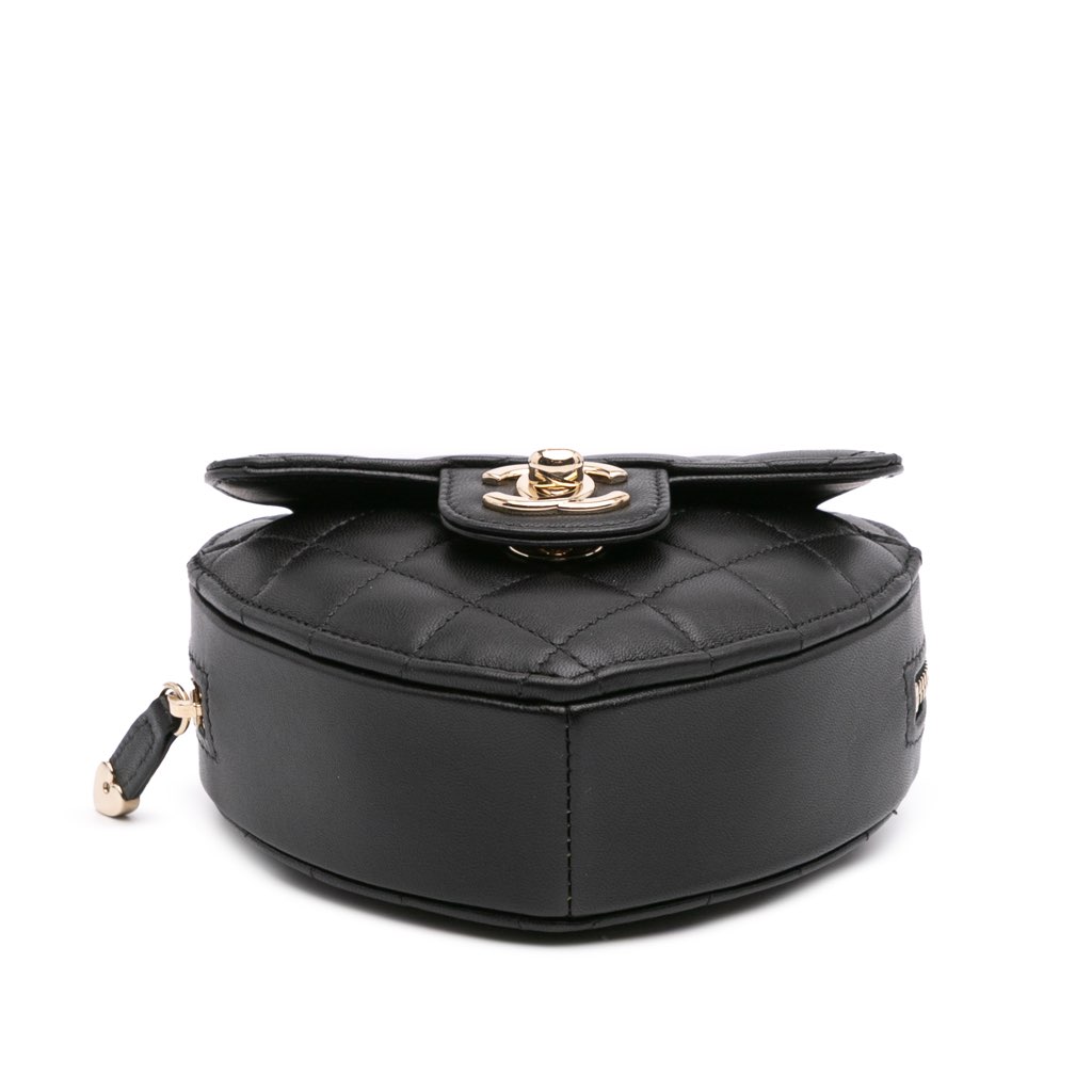 Chanel Mini Lambskin CC in Love Heart Crossbody - 3