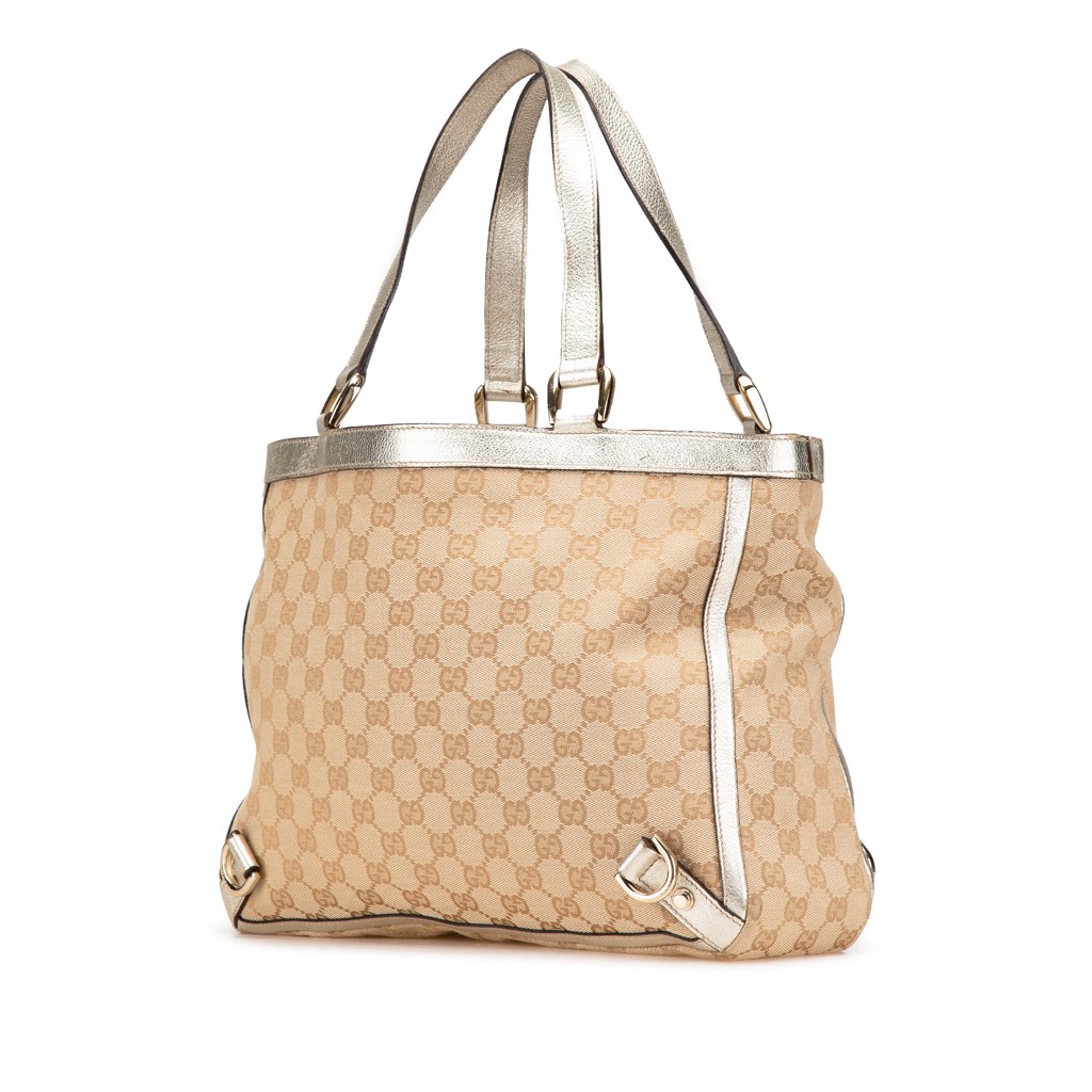 Gucci GG Canvas Abbey D Ring Tote - Back view