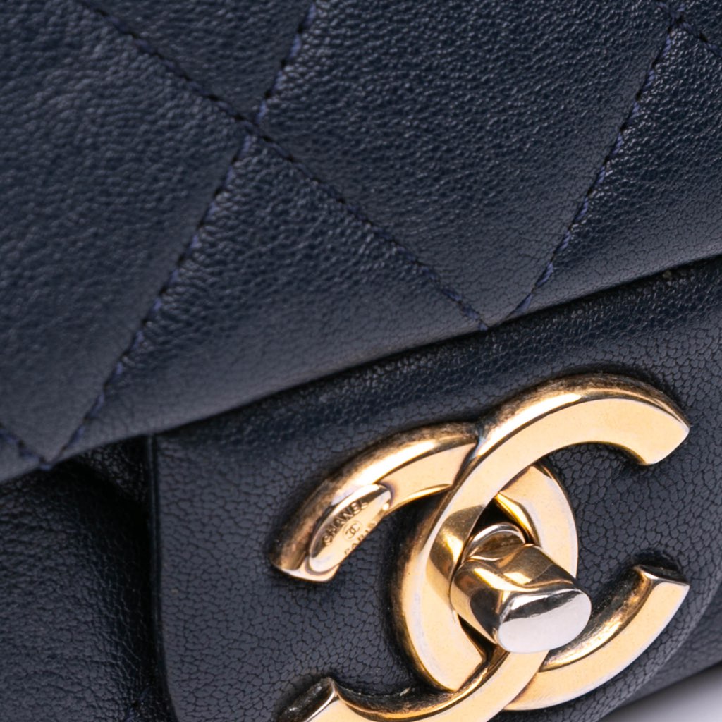 Chanel Paris Rome Large Sheepskin Trapezio Flap - Image 11