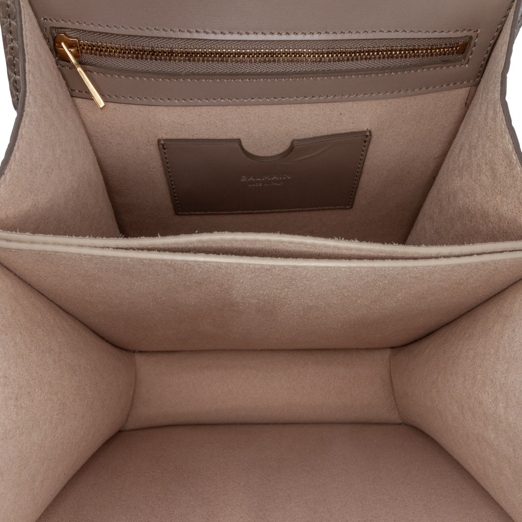 Balmain Embossed Leather Ely Shoulder Bag - 4