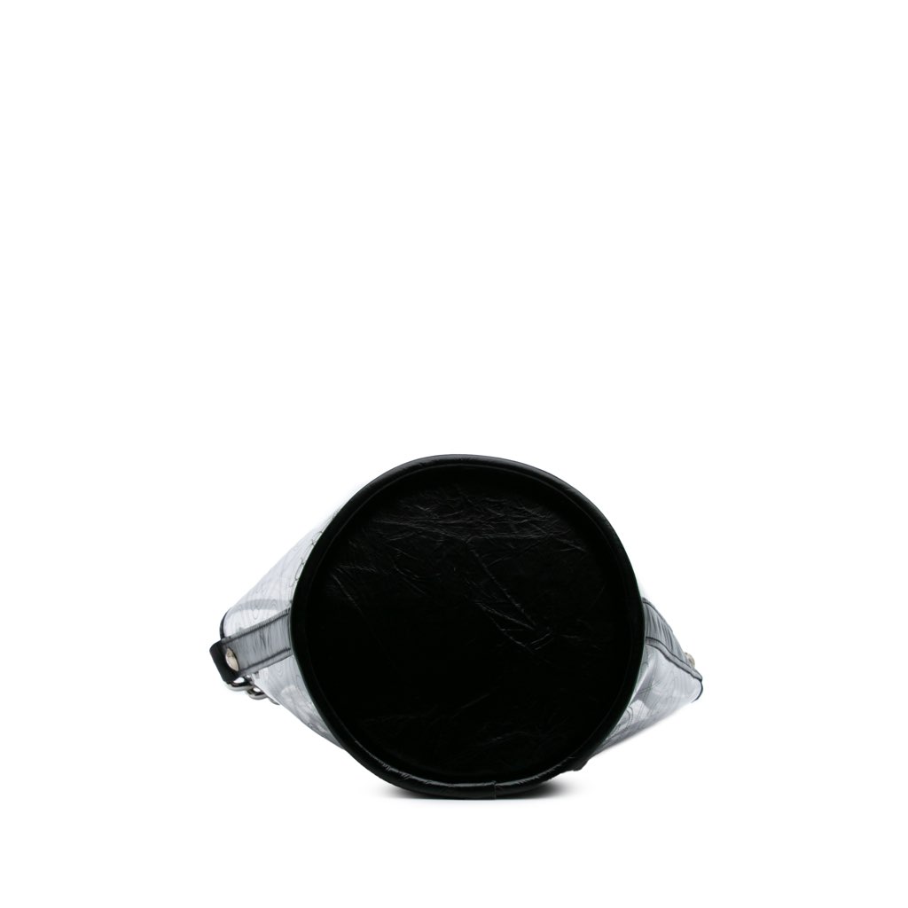 Chanel Small PVC and Crumpled Calfskin Camellia Coco Bucket Bag - 3