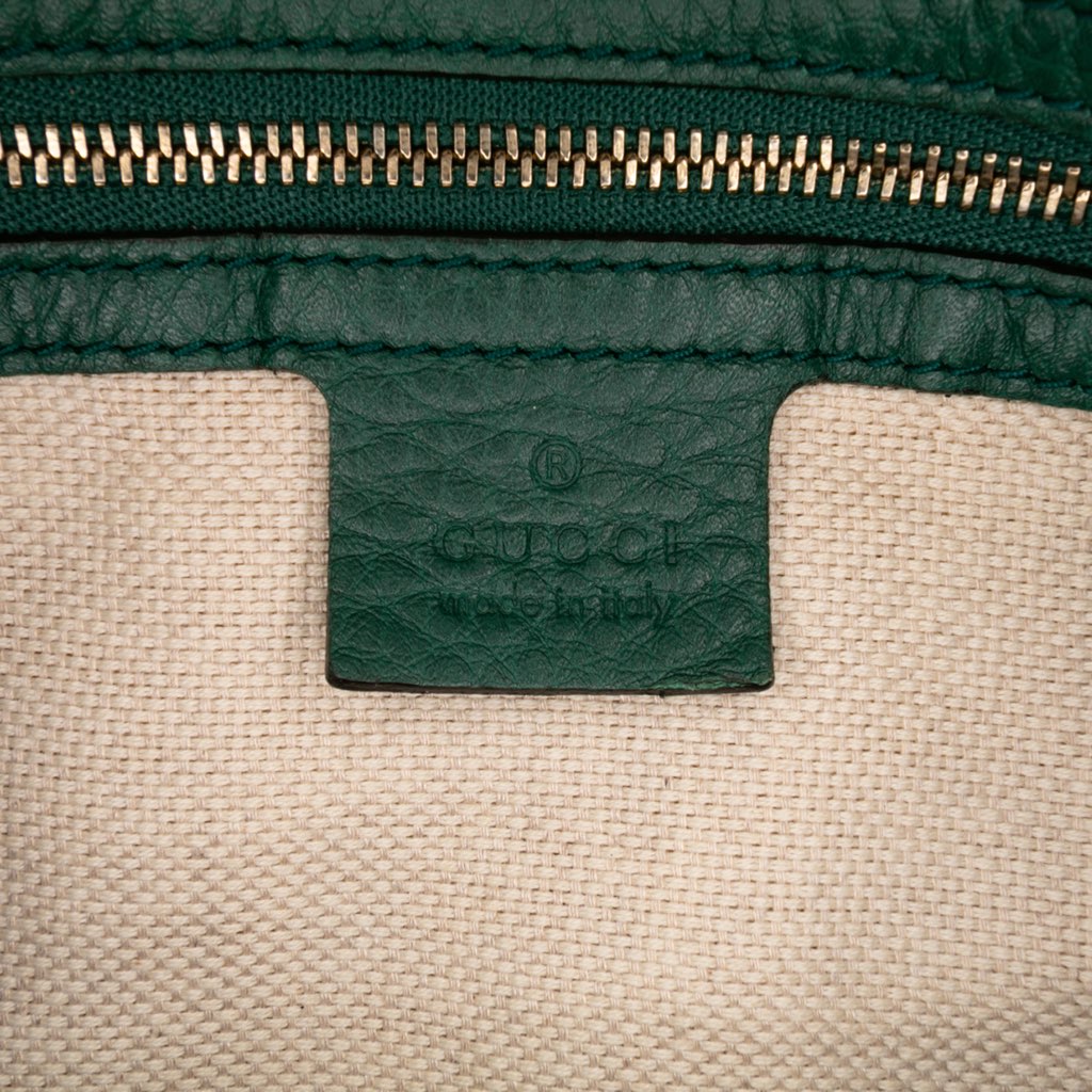 Gucci Pebbled Calfskin Soho Cellarius Boston Bag - Side view