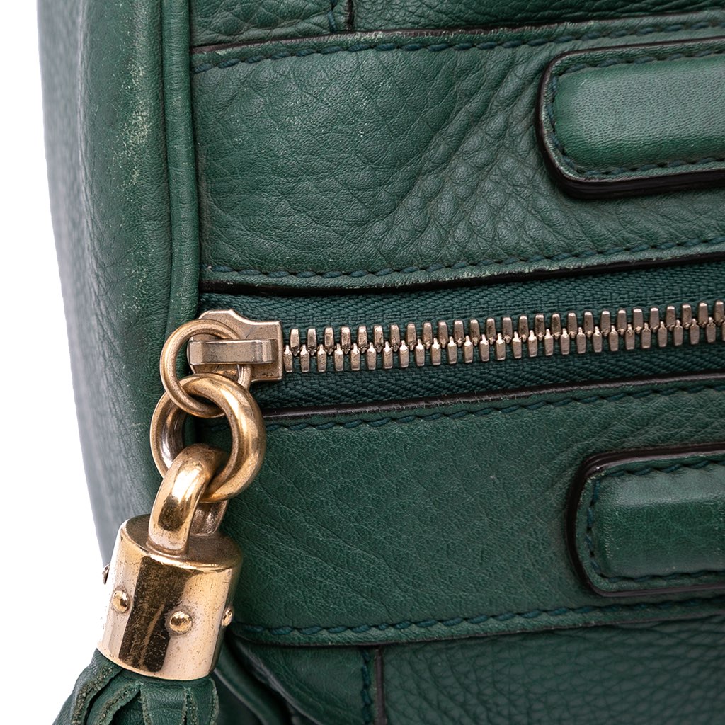Gucci Pebbled Calfskin Soho Cellarius Boston Bag - Image 11