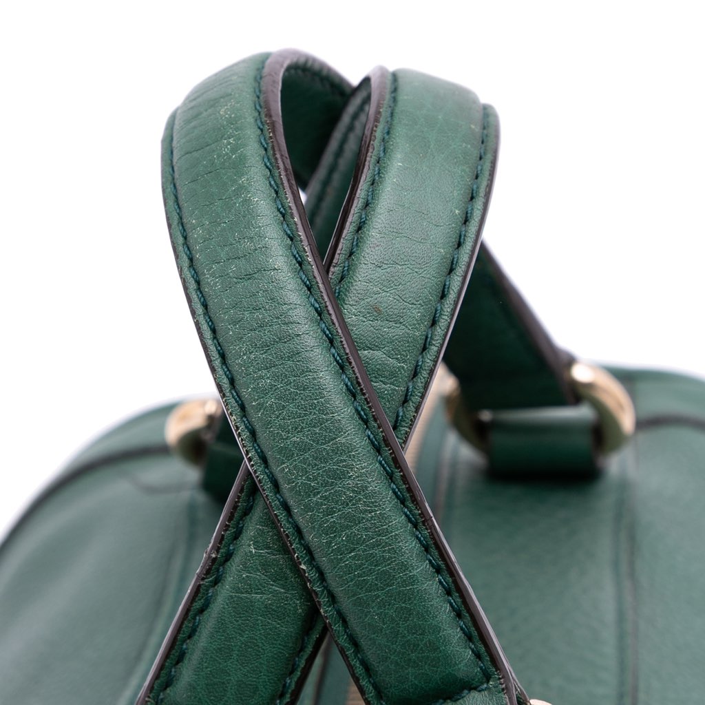 Gucci Pebbled Calfskin Soho Cellarius Boston Bag - Image 12