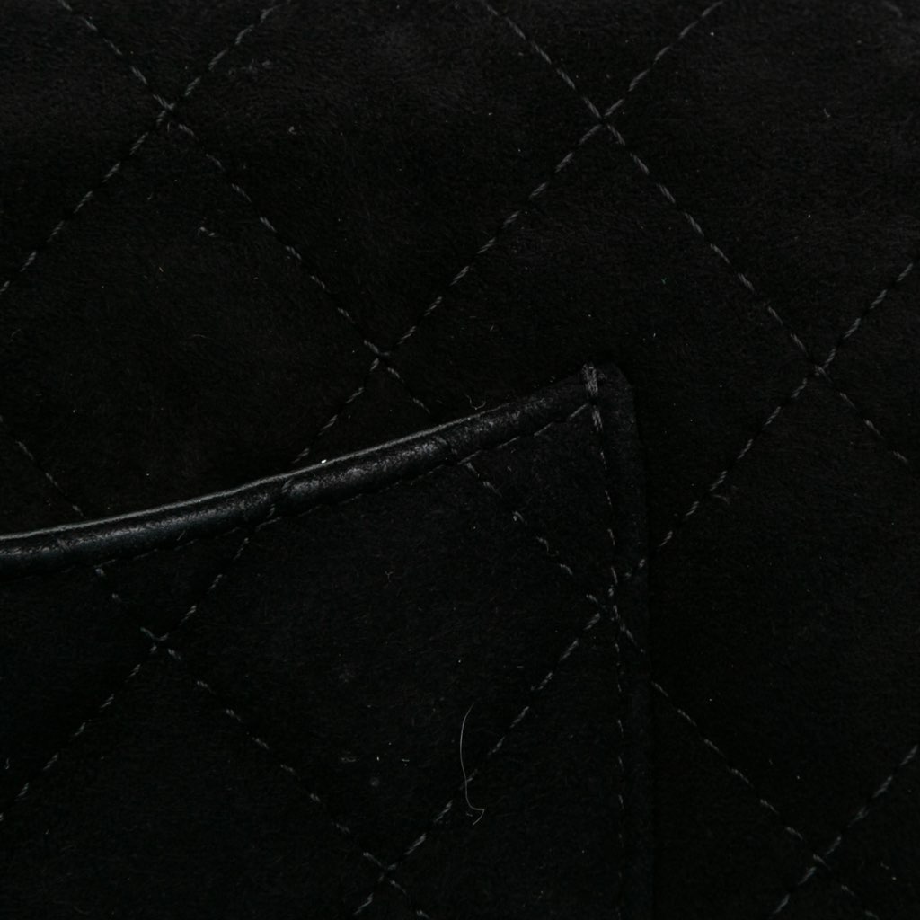 Chanel Quilted Suede Cocostellar Wallet on Chain - Image 12