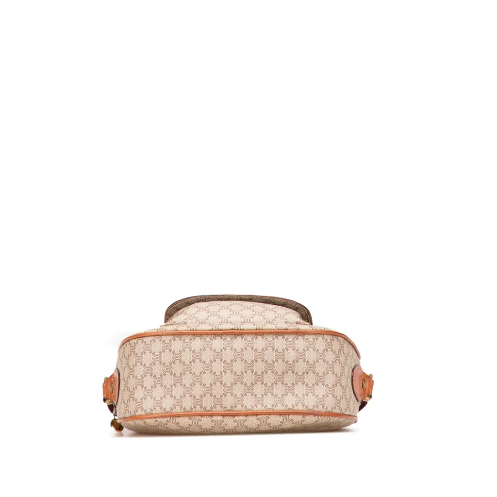 Celine Macadam Coated Canvas Crossbody Brown Canvas Good - Inside View