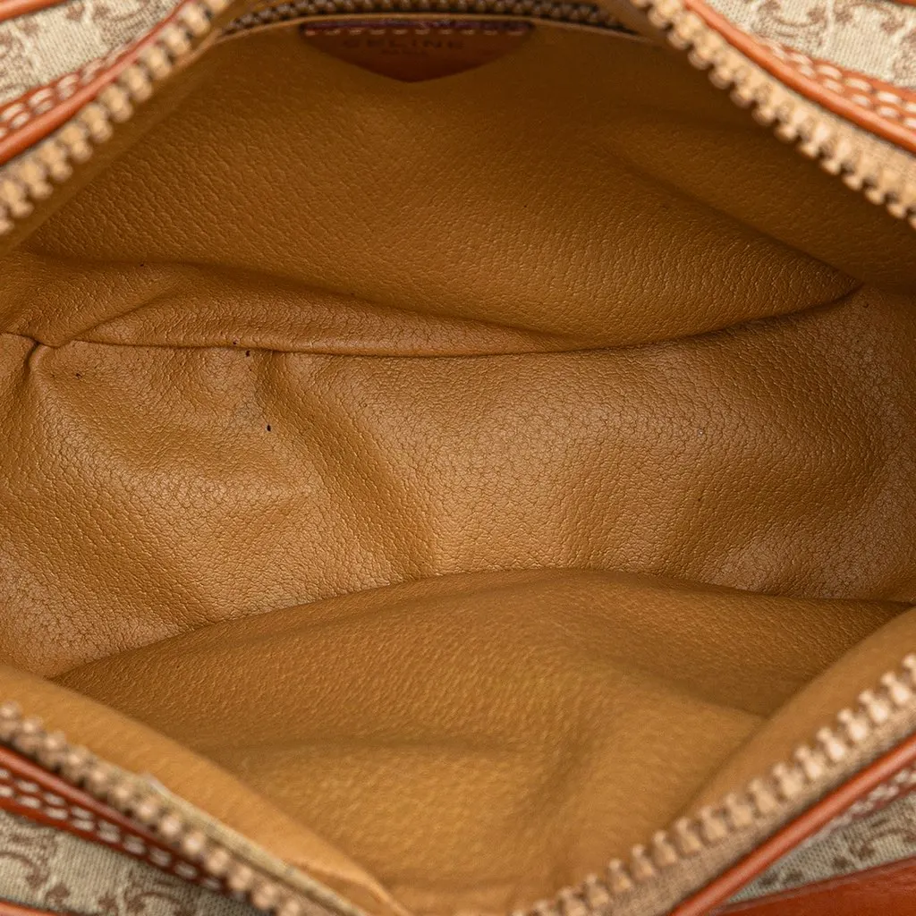 Celine Macadam Coated Canvas Crossbody Brown Canvas Good - Model View