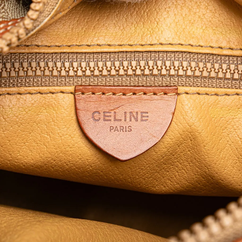 Celine Macadam Coated Canvas Crossbody Brown Canvas Good - Box View