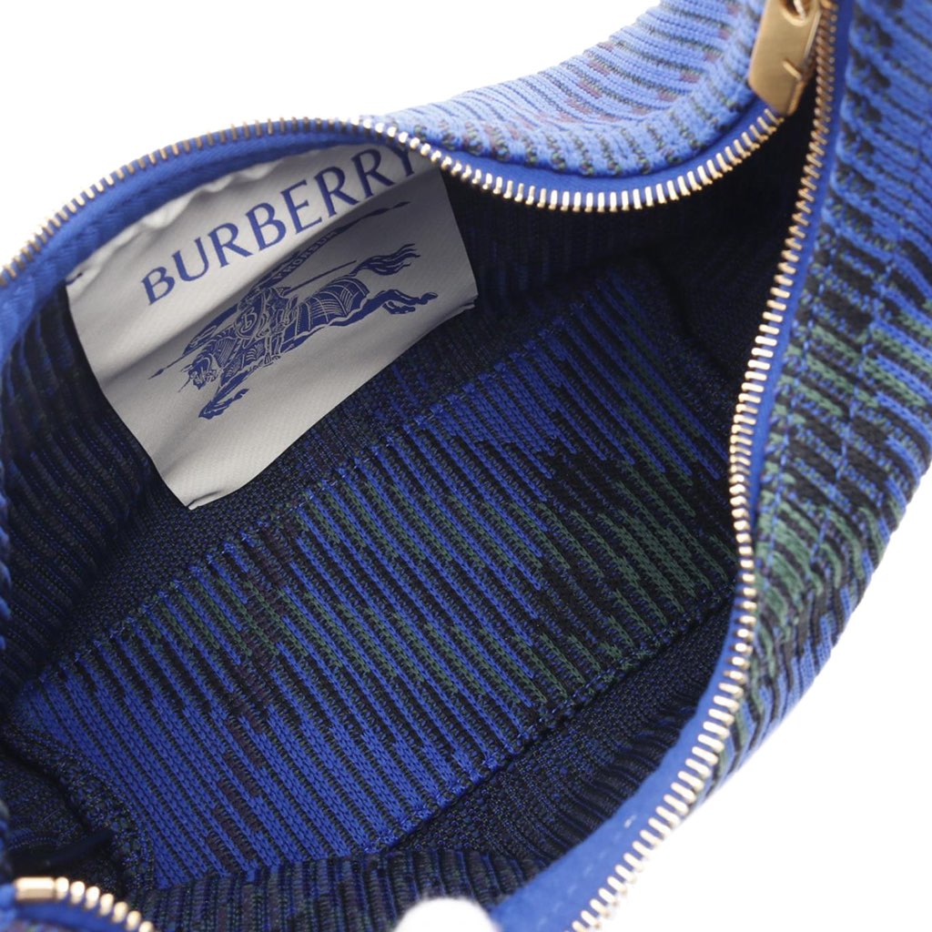 Burberry Mini Nova Check Knit Peg Duffle Bag - 3