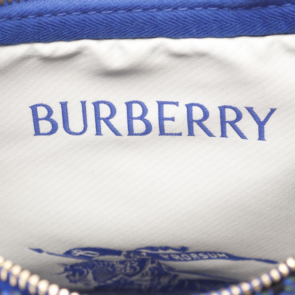 Burberry Mini Nova Check Knit Peg Duffle Bag - 4