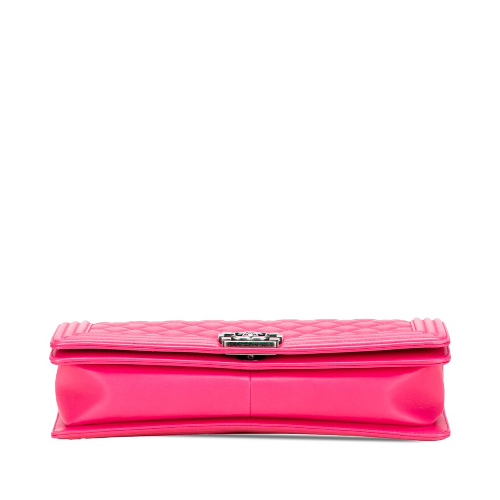 Chanel Quilted Lambskin Boy Flap Clutch - 3