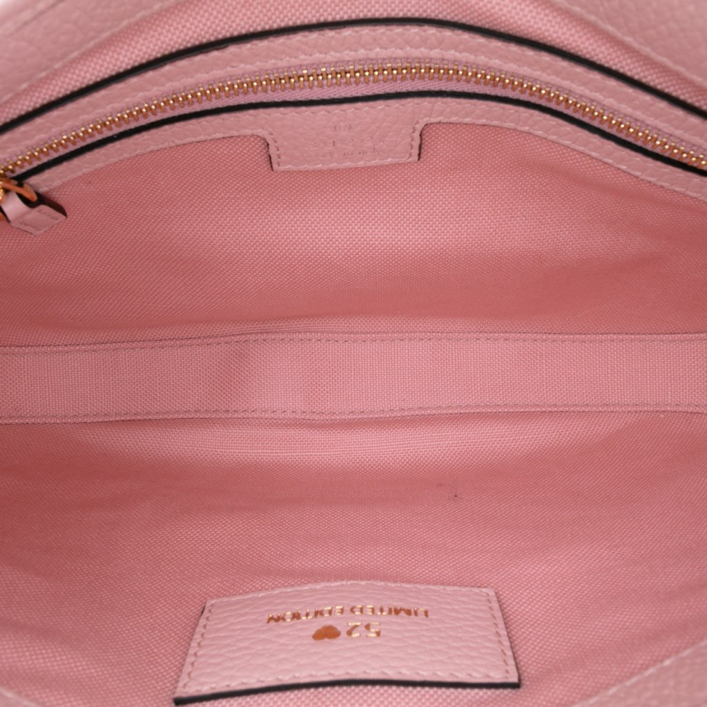 Gucci Limited Edition Small GG Embroidered Denim Floral Jackie 1961 Crossbody - 4