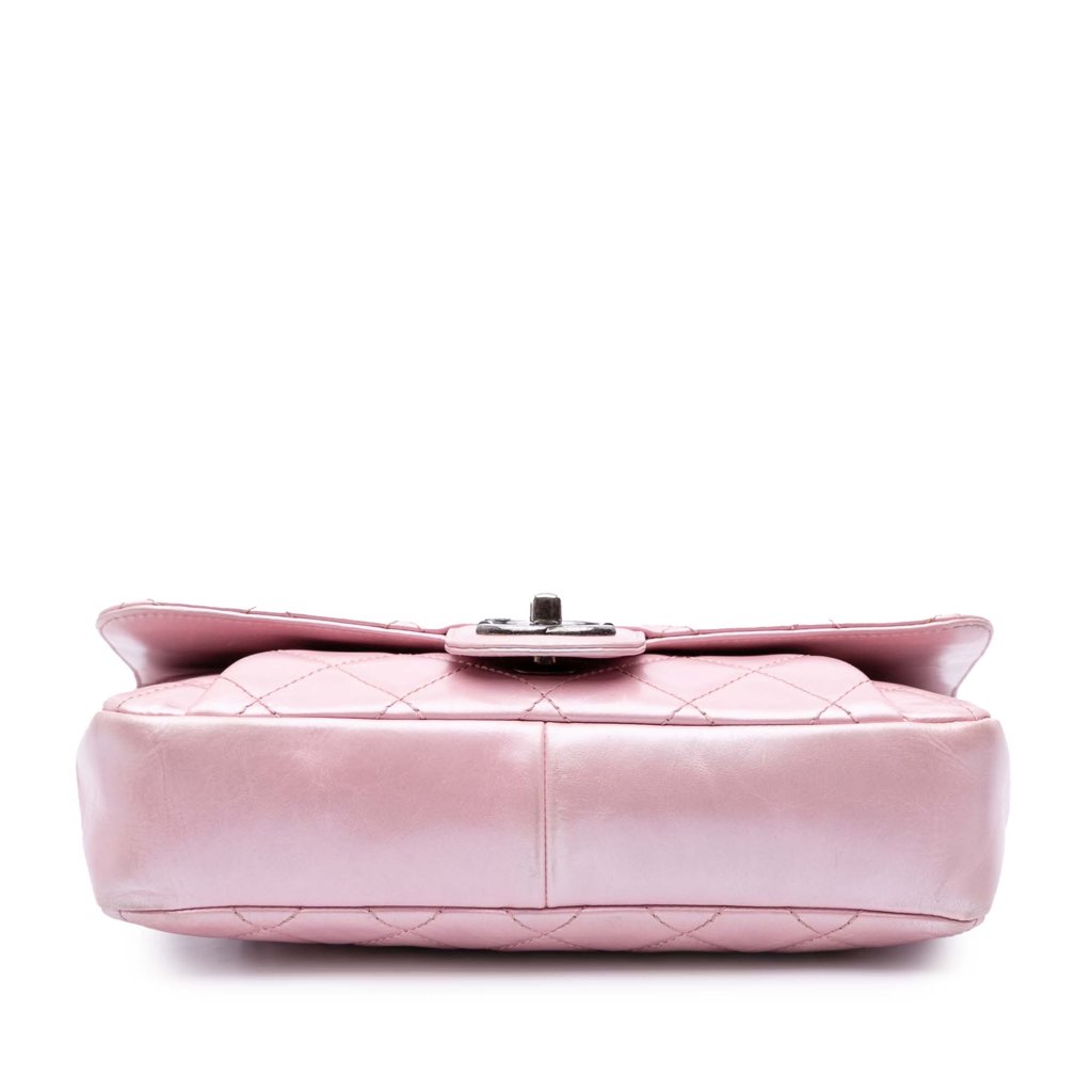 Chanel Medium Quilted Metallic Calfskin Coco Pleats Chain Flap - 3