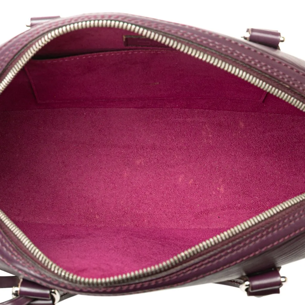 Louis Vuitton Epi Jasmine Purple Leather Good - Model View