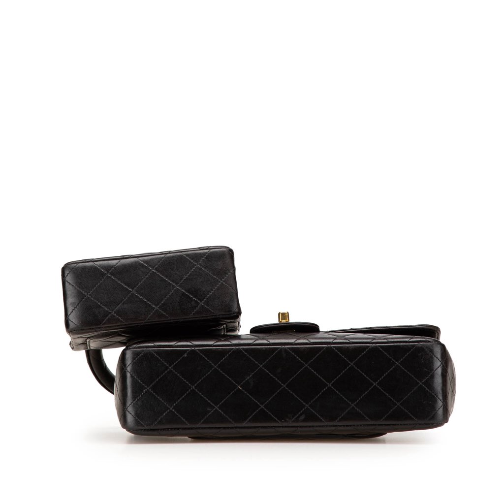 Chanel Lambskin Parent Child Kelly Set Top Handle Bag - 3