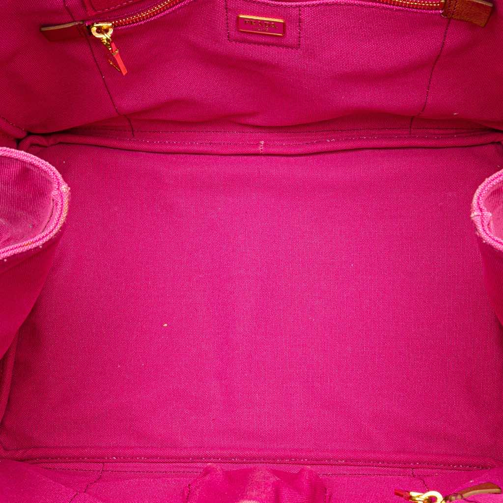 Prada Large Canvas Canapa Logo Satchel - 4