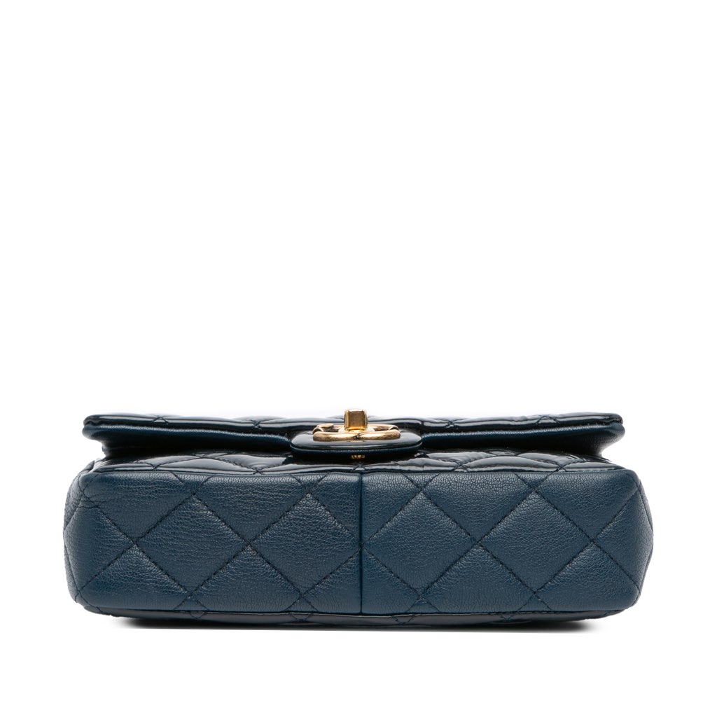 Chanel Paris-Salzburg Small Patent and Goatskin CC Eyelet Flap - 3