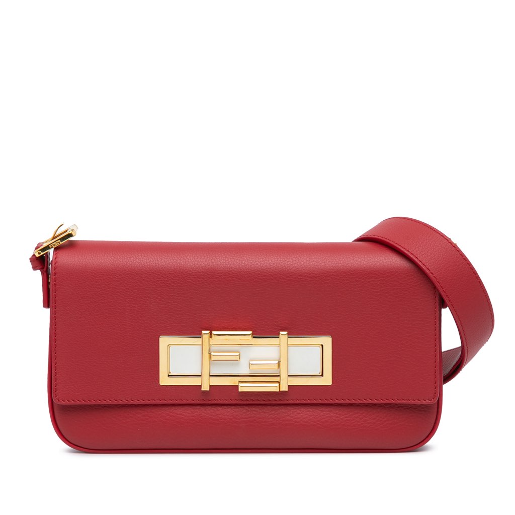 Fendi Leather 3Baguette Shoulder Bag