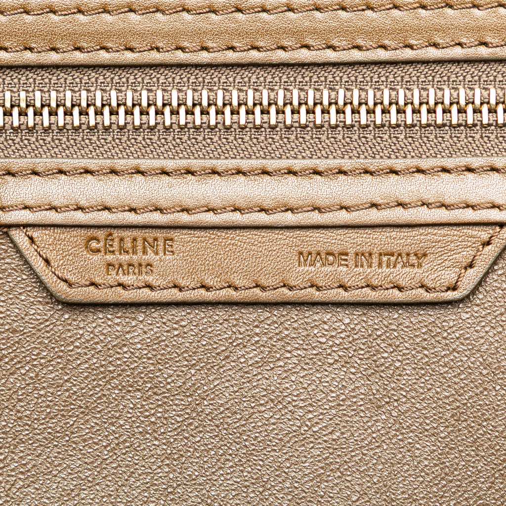 Celine Mini Tricolor Calfskin and Suede Luggage Tote - 5