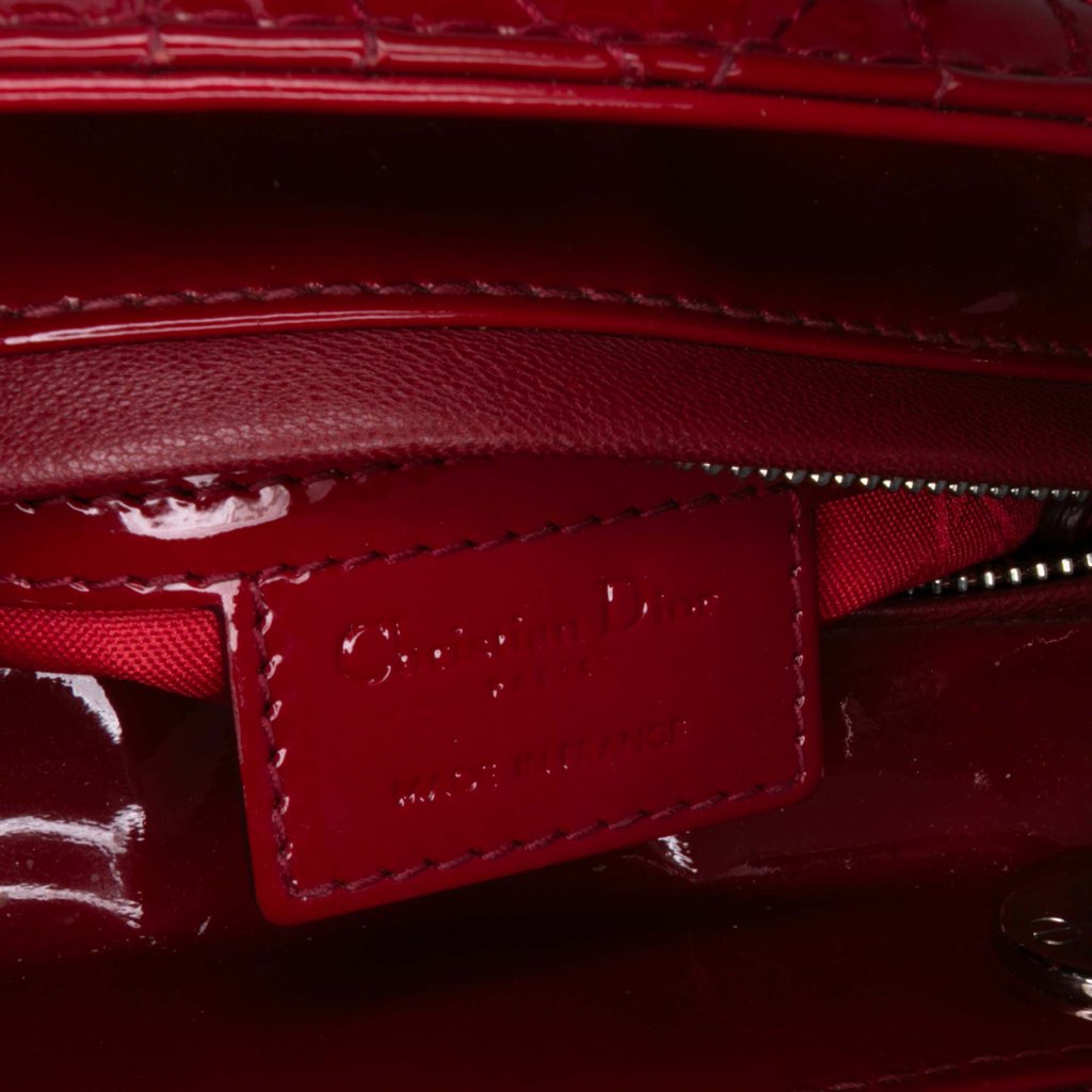 Dior Medium Patent Cannage Lady Dior - 5