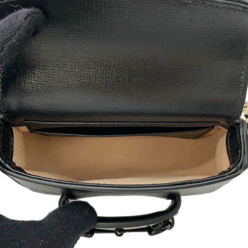 Gucci Mini Leather Horsebit 1955 Web Satchel - 4