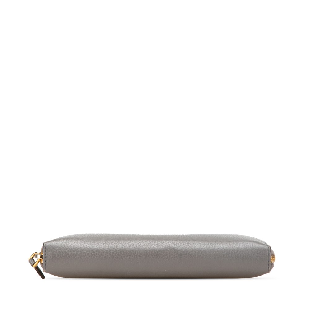 Prada Vitello Daino Zip Around Long Wallet - 3