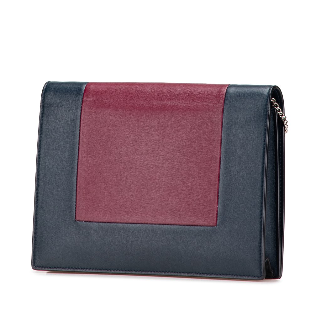 Celine Leather Frame Wallet on Chain - 2