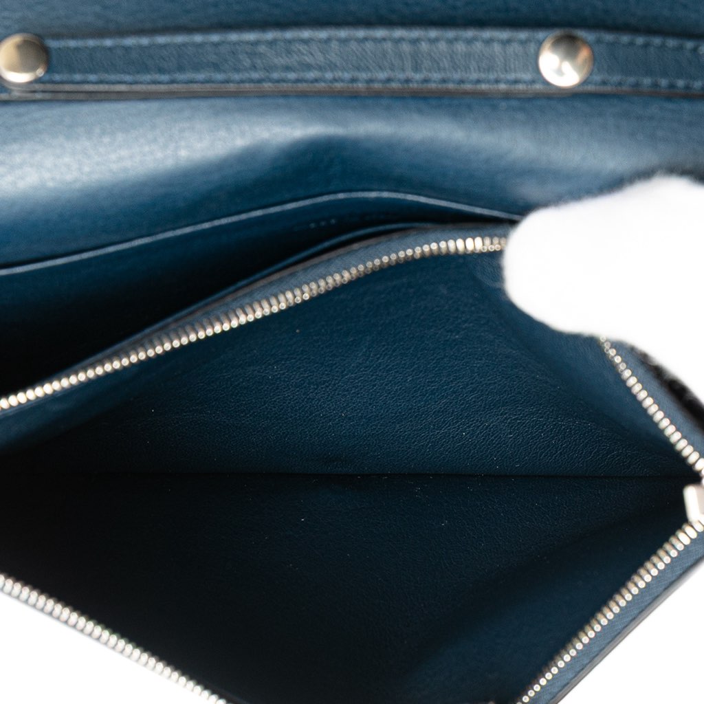 Celine Leather Frame Wallet on Chain - 5