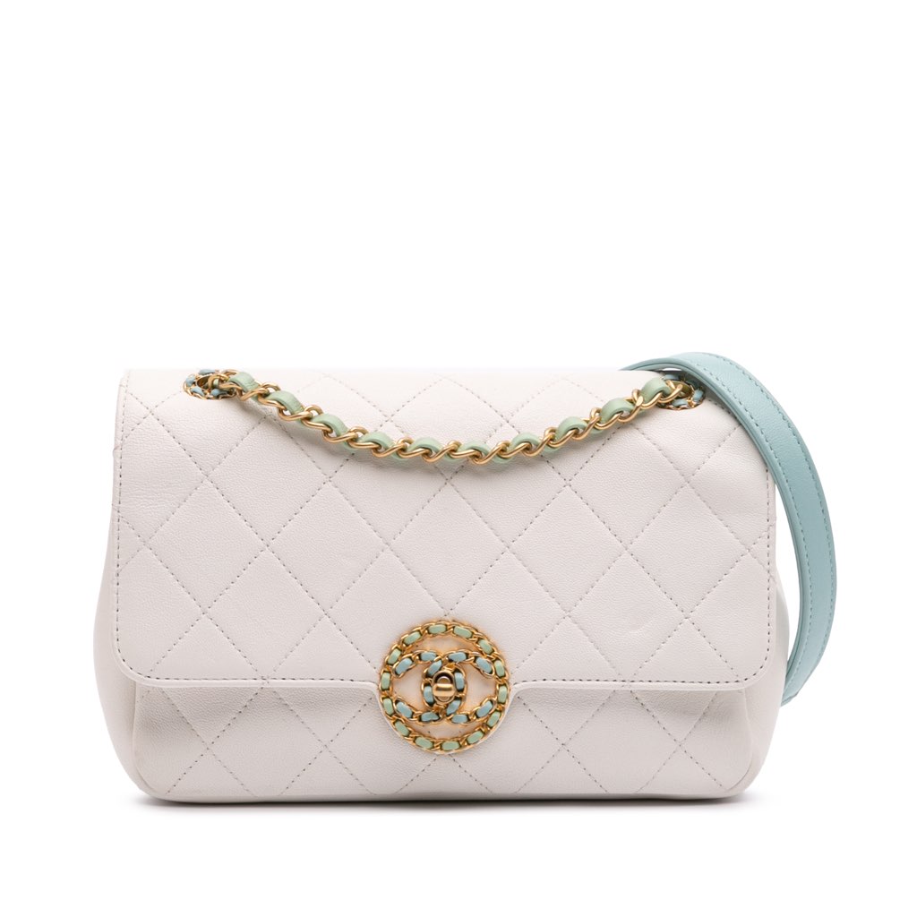 Chanel CC Quilted Calfskin Single Flap