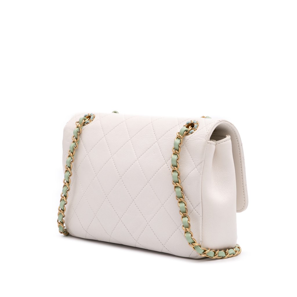 Chanel CC Quilted Calfskin Single Flap - Back view