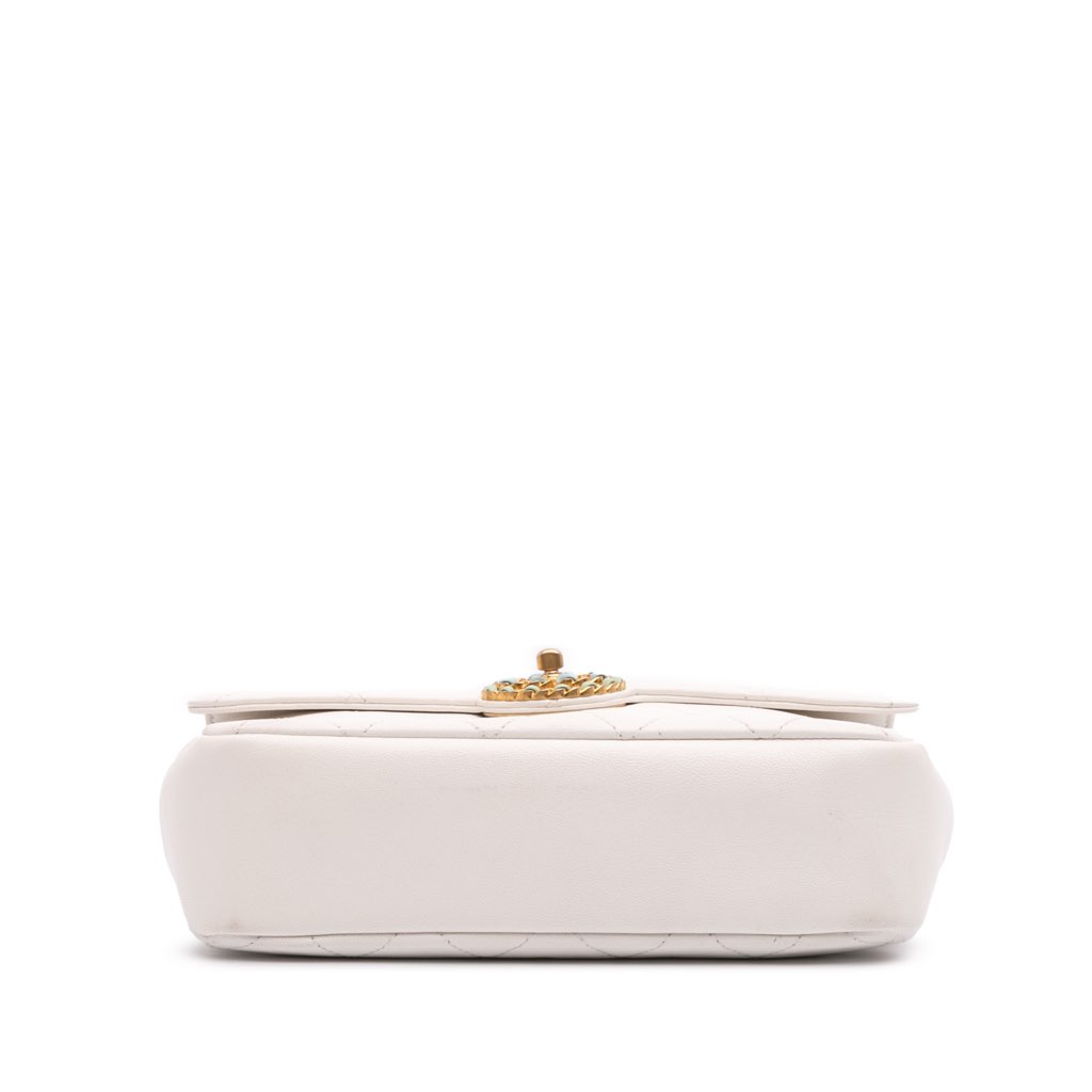 Chanel CC Quilted Calfskin Single Flap - Image 6