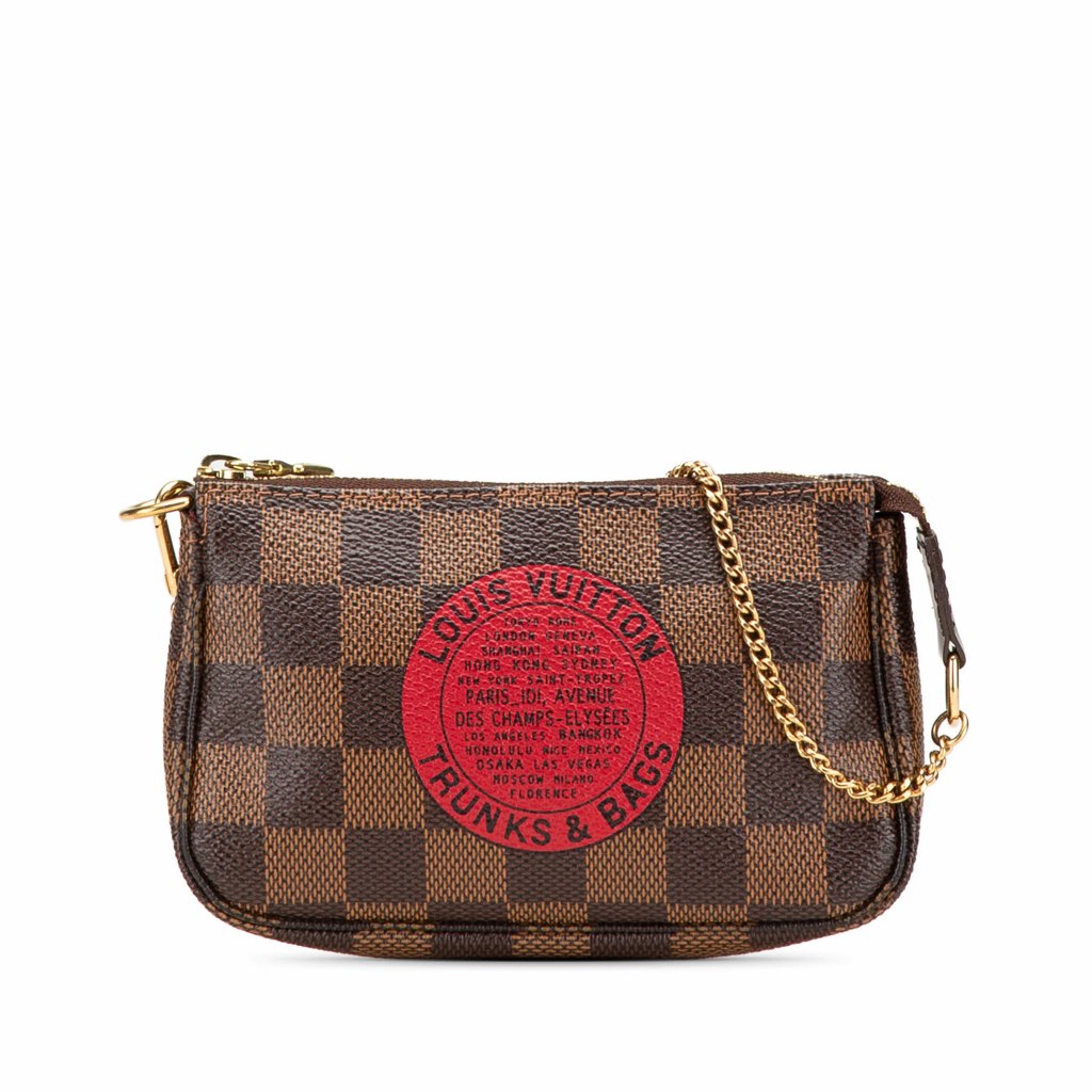 Louis Vuitton Damier Ebene Trunks and Bags Mini Pochette Accessoires
