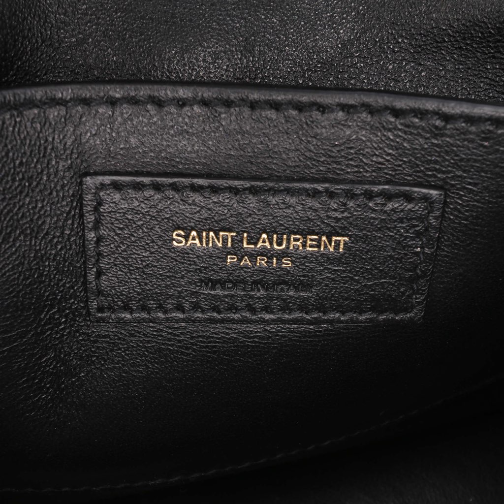 Saint Laurent Medium Metallic Leather Monogram Sulpice Crossbody - 5