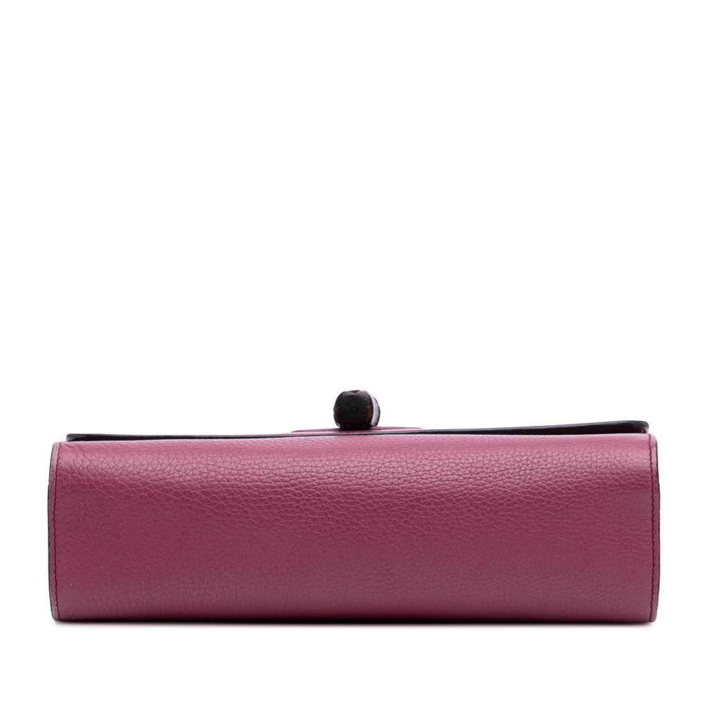 Gucci Medium Leather Miss Bamboo Crossbody - Image 6