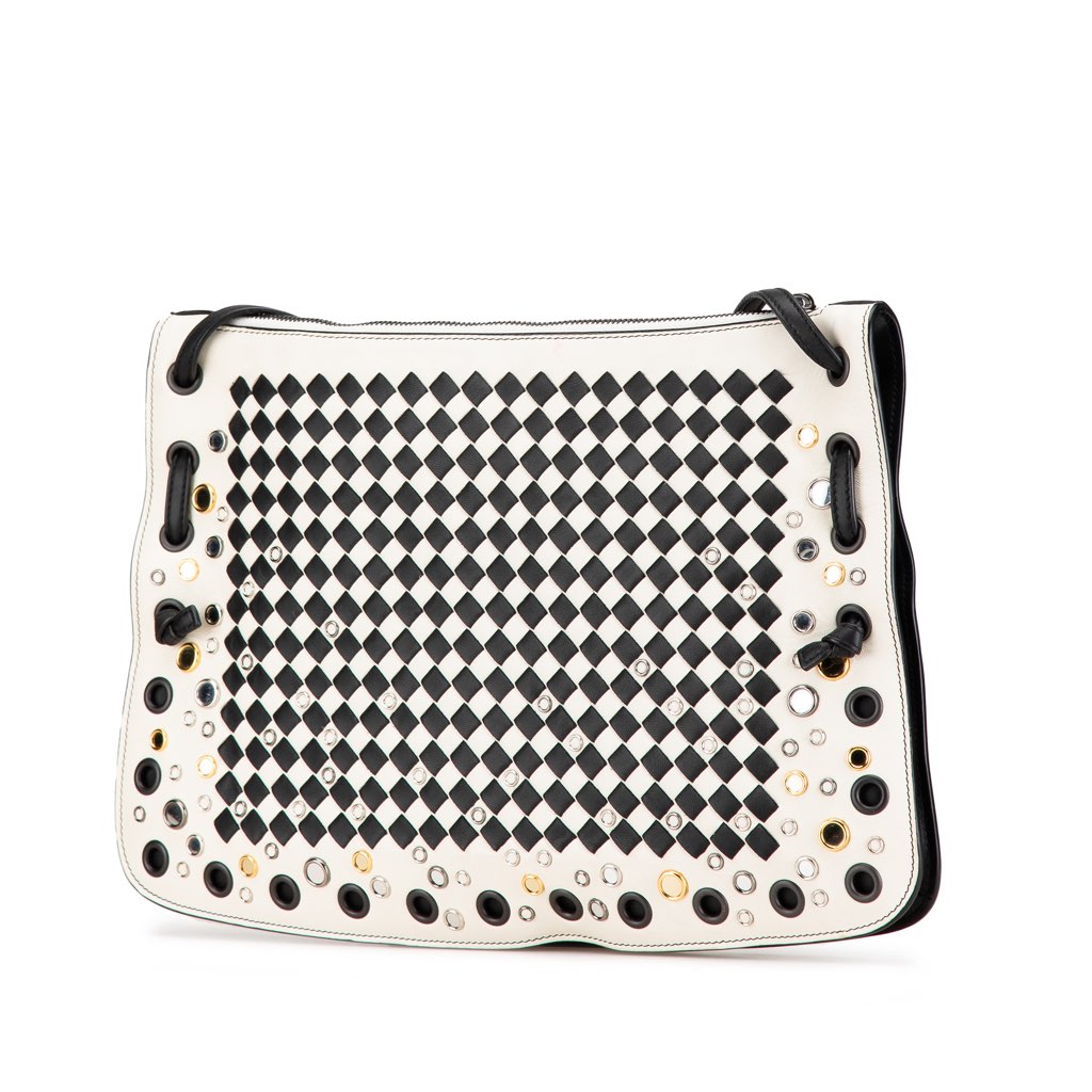 Bottega Veneta Nappa Intrecciato Check Grommet Palio Crossbody - 2