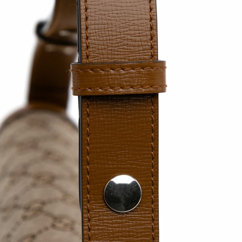 Gucci GG Canvas Asymmetric Horsebit 1955 Shoulder Bag - Image 10