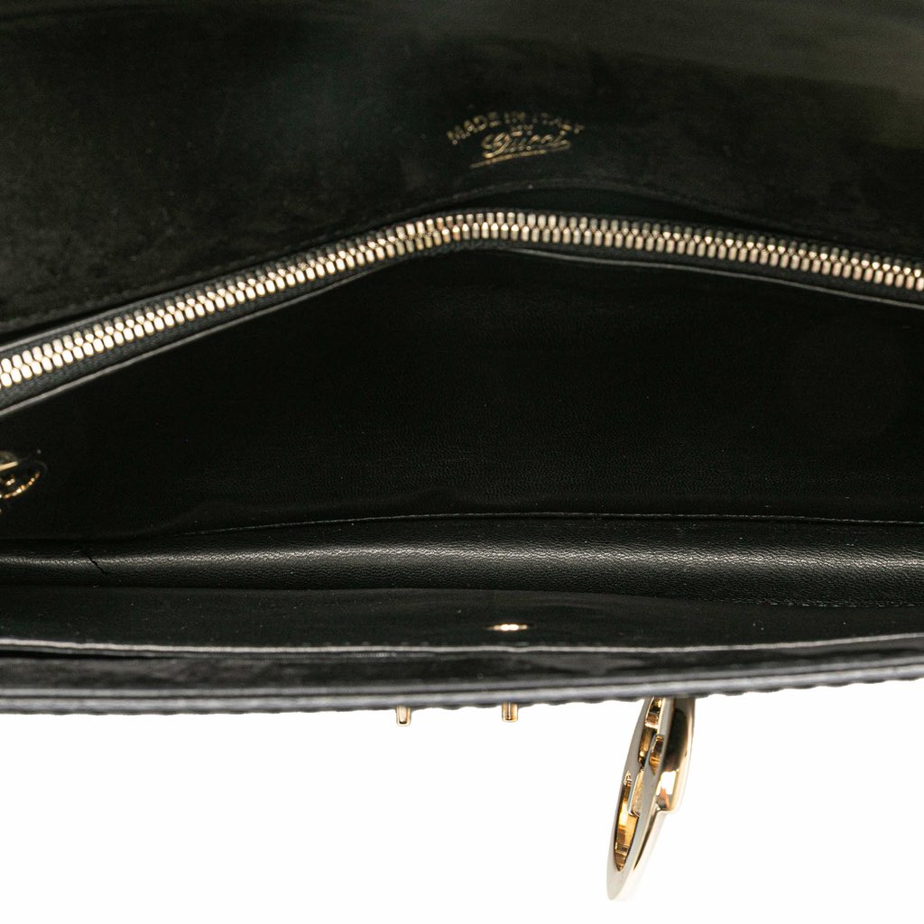 Gucci Patent 1973 Clutch - 4