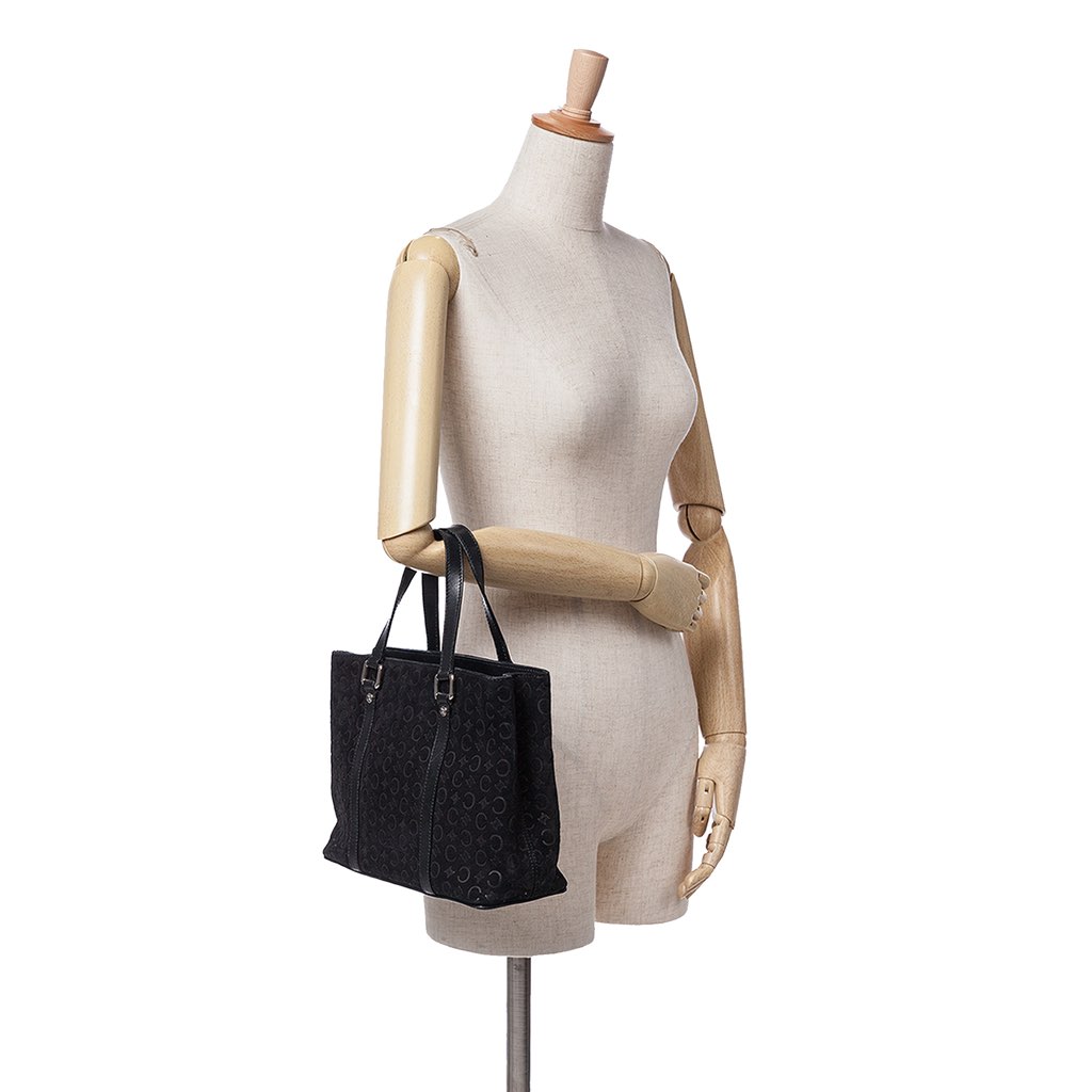 Celine C Macadam Suede Handbag - Image 14
