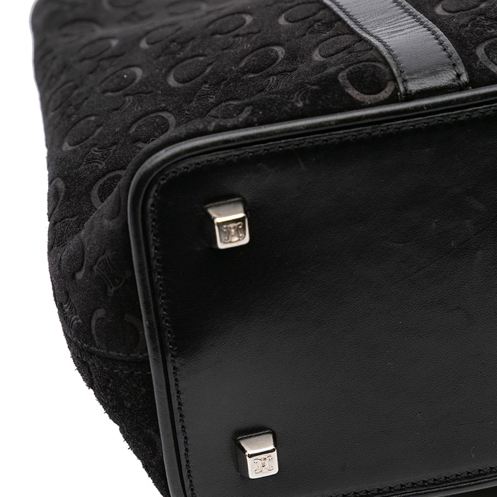 Celine C Macadam Suede Handbag - Image 12