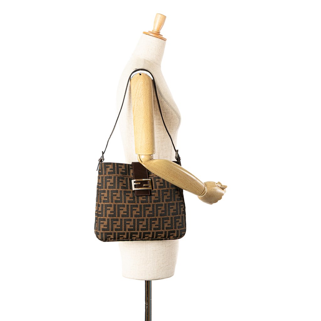 Fendi Zucca Canvas Shoulder Bag - Image 13